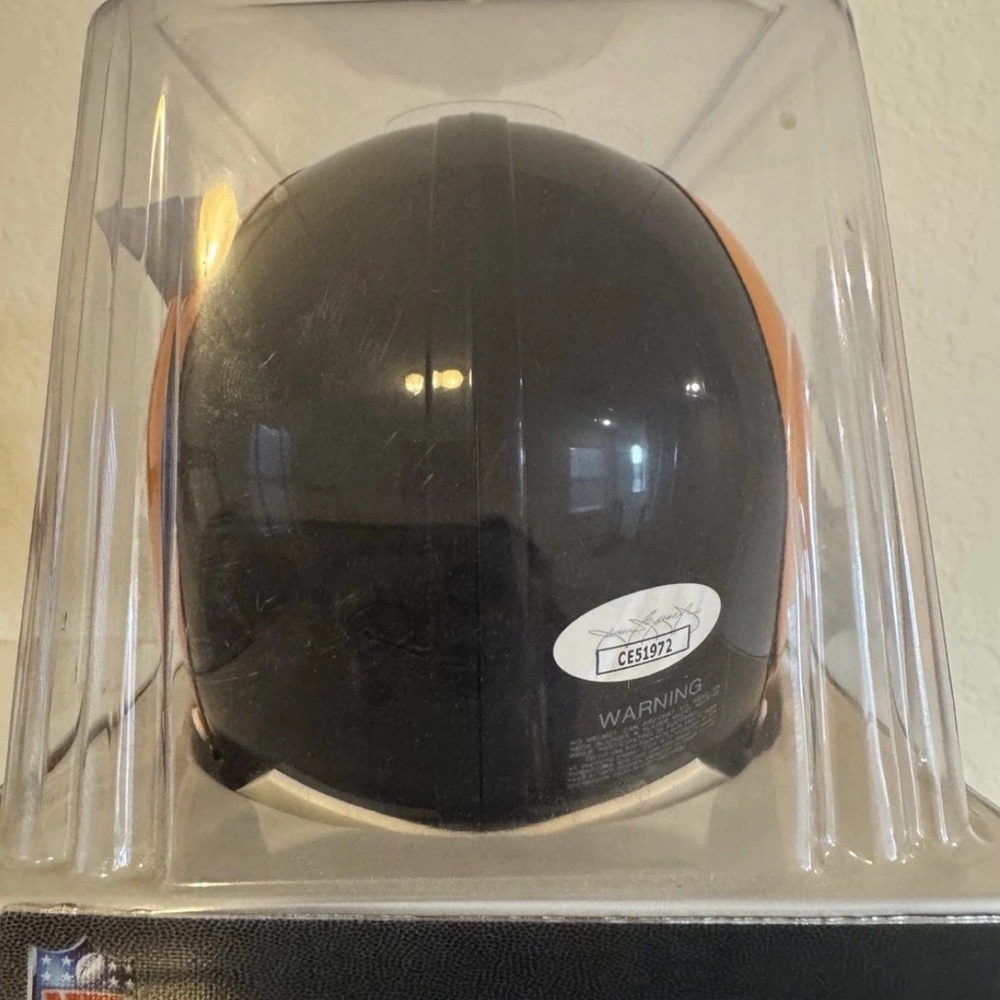 Eric Dickerson Signed HOF 99' Throwback Rams Mini Helmet JSA Certified - Picture 6 of 6